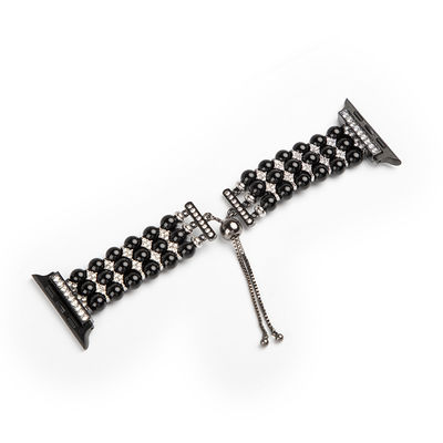 Fonction La ceinture de montre à la mode avec des perles Les bandes de l'Apple Watch pour iWatch série 8 7 6 5