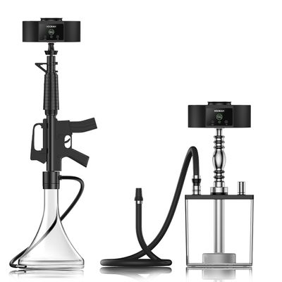 Un bol noir électrique de Shisha avec LED réglable à température et un design unique