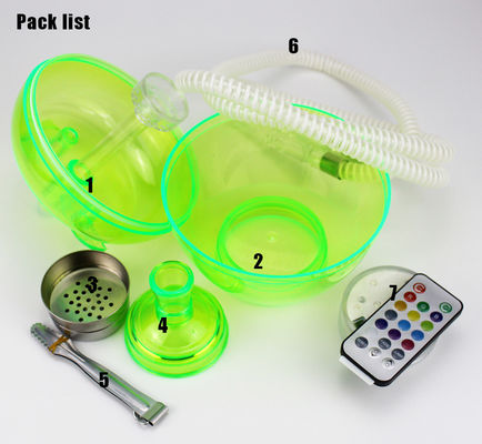 Sécurité Couleur Acrylique Hookah Wookah Plastic Shisha Pour des prix avantageux