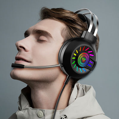 G97 RGB lumineux 7.1 son surround casque de jeu filaire avec microphone et contrôle du volume