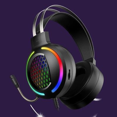 Écouteurs avec câble USB câblé HIFI 7.1 haut-parleur Microphone de jeu Écouteurs RGB