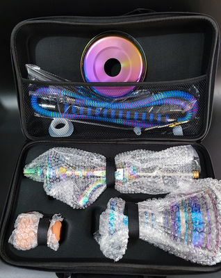 Shisha Set Set Narguilé avec étui et accessoires Taille normale 55cm