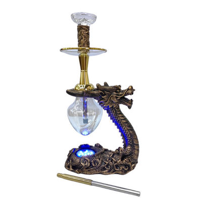 Le bar de fête fume le narguilé Shisha avec le design du dragon de résine et tous les accessoires