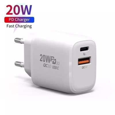 20W prise de courant de charge rapide A C chargeur de voyage pour téléphones mobiles / ordinateurs portables / projecteurs