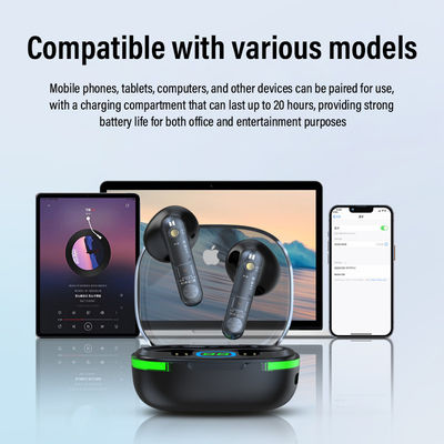Écouteurs ENC True Wireless dans l'oreille avec une batterie de 180 mAh et une connectivité WiFi