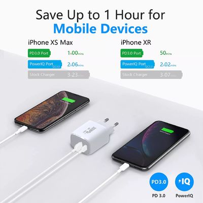 Adaptateur de charge rapide de 20 W PD pour montre intelligente et plusieurs téléphones