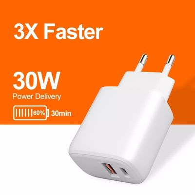 Adaptateur PD de chargeur AAC 30W EU Plug pour ordinateurs portables/projecteurs à charge rapide