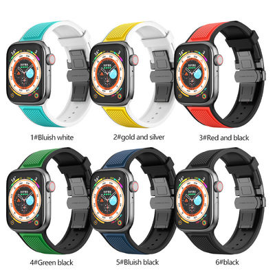 10 Options de couleurs Les sangles de montres à boucle papillon pour la série i Ultra 8 7 6 5 4 Se