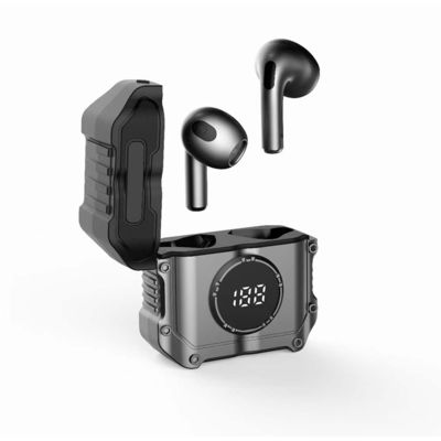 Écouteurs sans fil Hoya HIFI stéréo Dent bleu dans l'oreille Écouteurs avec ENC et affichage LED