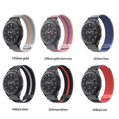 Modèle compatible pour la série de montres Samsung Milanese Magnetic Mesh Watch Strap Loop Band