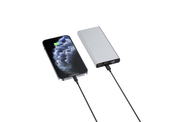 Charge rapide 3.0 22.5W 10000mAh/20000mAh Banque d'alimentation métallique pour le chargement des appareils mobiles