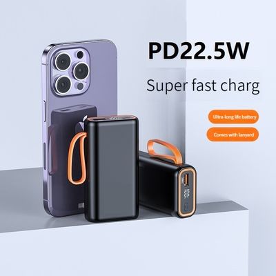 Chargement rapide 22.5W Chargeur de puissance pour téléphones mobiles Appareils Mini 10000mah Power Bank