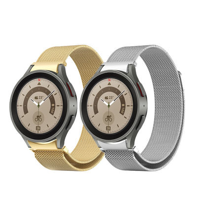 Les bandes de montres en acier inoxydable à boucle en maille milanaise pour la montre Samsung GaLaxy 5 OEM ODM