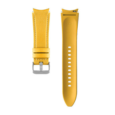 20 mm bande de montre en cuir en silicone rétro Remplacement pour la série de montres Samsung largeur de bande