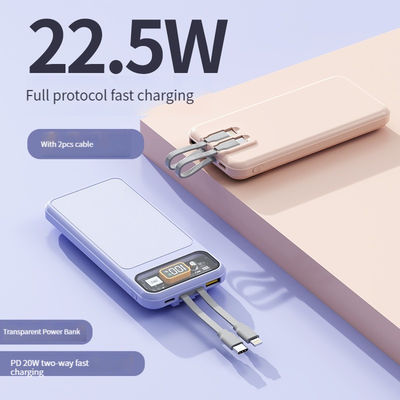 Station électrique de téléphonie mobile 10000mAh Capacité réelle Chargement rapide 22.5W Support de charge rapide