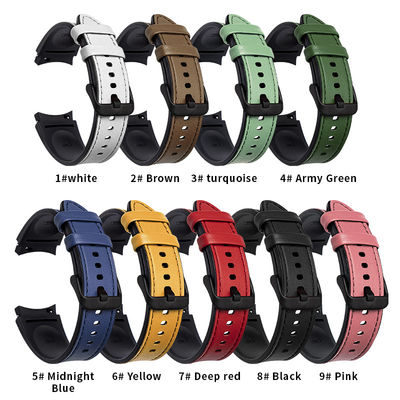 Des bandes de montre en cuir en silicone Designer Smart pour Samsung Galaxy Watch 4 100% QC passé