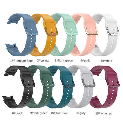 10 couleurs bandes de silicone de remplacement de la ceinture pour 44mm 40mm Samsung GaLaxy Watch 5