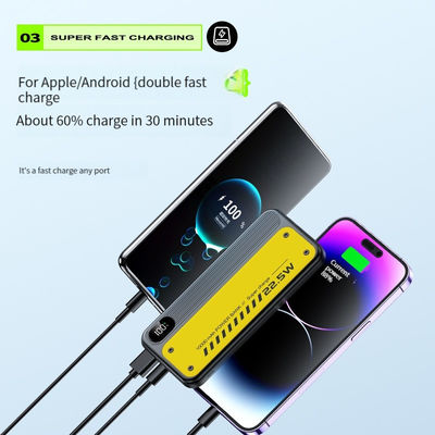 Banque d'alimentation de 10000 mAh 22.5W Station électrique portable à recharge rapide pour téléphone portable en extérieur
