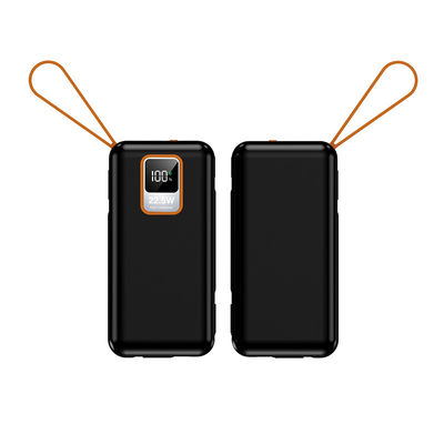 Porte TC extérieure 10000mAh Mini 22,5W Power Bank à recharge rapide avec câble et capacité réelle