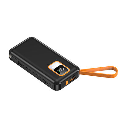 Appareils de téléphonie mobile 10000mAh PD chargeur de puissance Portable Banques d'alimentation extérieure avec câble