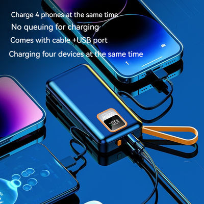 Appareils de téléphonie mobile 10000mAh PD chargeur de puissance Portable Banques d'alimentation extérieure avec câble