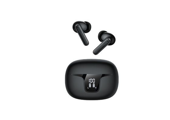 Des écouteurs TWS à deux microphones pour l'annulation du bruit et la voix HD dans les sports dans les oreilles