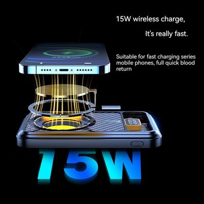 Logo personnalisé 15W Banque d'alimentation sans fil 10000mah Magnétique 22,5W Pour Iphone