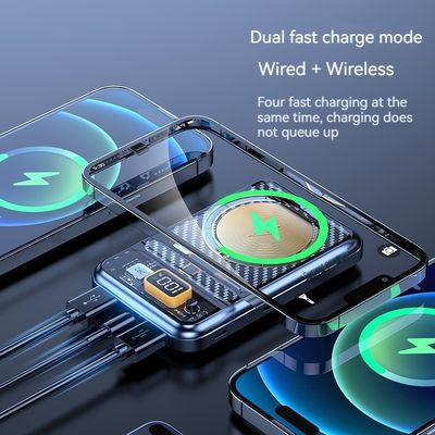Logo personnalisé 15W Banque d'alimentation sans fil 10000mah Magnétique 22,5W Pour Iphone