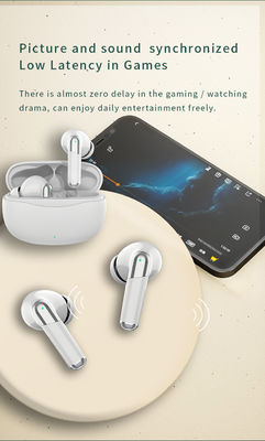 Casque de jeu TWS sans fil avec 4 microphones à faible latence ANC ENC affichage numérique moule privé