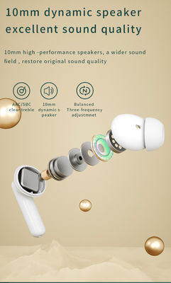 Casque de jeu TWS sans fil avec 4 microphones à faible latence ANC ENC affichage numérique moule privé
