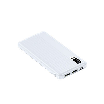 Puissance de sortie de 10W Micro USB Interface d'entrée Ultra Slim 10000mah Power Bank pour iPhone 15