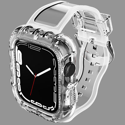 Des bandes de sport de remplacement de boucle en TPU de 6 couleurs à la mode pour Apple Watch 7 et abordables
