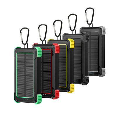 Sortie sans fil 5W Banque d'énergie solaire 2.1A Sortie 10000mAh pour la recharge extérieure de l'iPhone 15