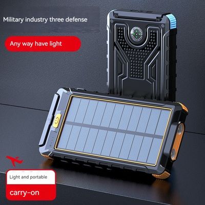ABS Compass Solar Power Bank 10000mAh pour la recharge en extérieur et les situations d'urgence