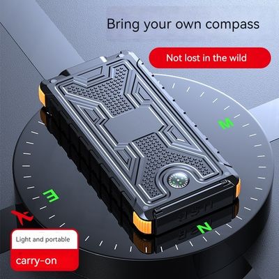 ABS Compass Solar Power Bank 10000mAh pour la recharge en extérieur et les situations d'urgence