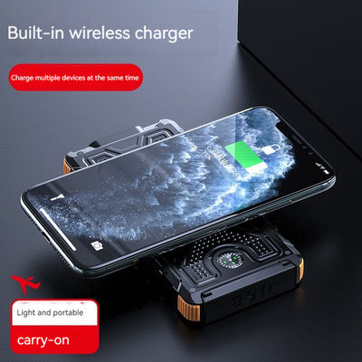 ABS Compass Solar Power Bank 10000mAh pour la recharge en extérieur et les situations d'urgence
