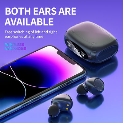 Casque stéréo sans fil avec une grande capacité d'annulation du bruit 30H Temps de lecture TWS V5.3