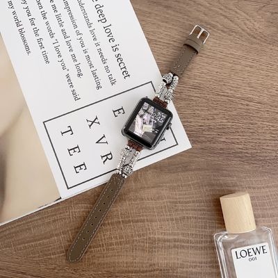 38 mm largeur de bande de cuir ceinture de montre ceinture pour iWatch design de luxe
