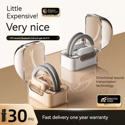 Écouteurs stéréo portables sans fil avec BT 5.3 et AI Call Noise Cancelling 30H Playtime
