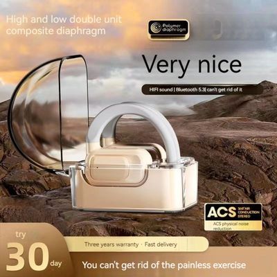 Écouteurs stéréo portables sans fil avec BT 5.3 et AI Call Noise Cancelling 30H Playtime