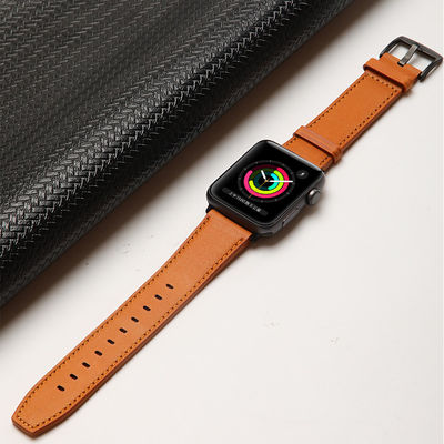 Ceintures de montre intelligente en cuir pour iWatch 38mm 40mm 42mm 44mm 45mm 100%