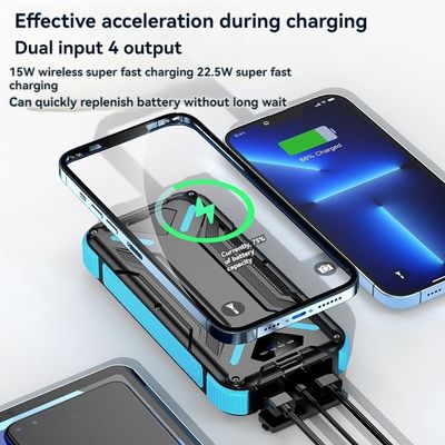 15W sans fil/USB 22,5W sortie Banque d'énergie solaire 20000mAh pour les téléphones cellulaires Les smartphones