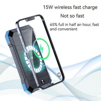 Prise en charge rapide 3A sortie 22.5W Banque d'énergie solaire pour smartphones 20000mAh