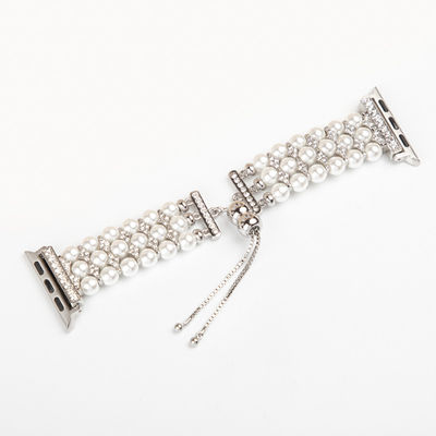 Fonction La ceinture de montre à la mode avec des perles Les bandes de l'Apple Watch pour iWatch série 8 7 6 5