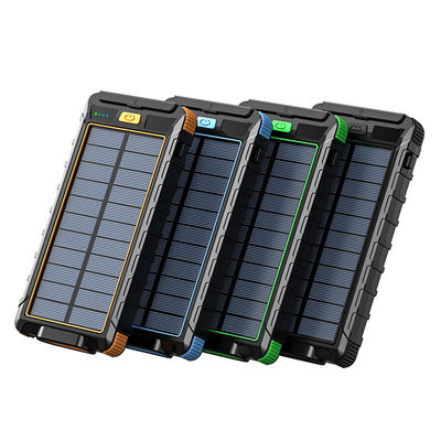 Appareils de téléphonie mobile 10000mAh Banque d'énergie solaire avec boussole et sortie 2.1A