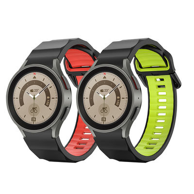 Ceinture personnalisée en silicone double couleur pour Samsung Galaxy Watch 5 Pro