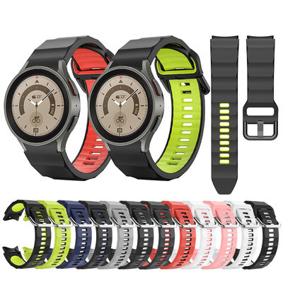 Ceinture personnalisée en silicone double couleur pour Samsung Galaxy Watch 5 Pro