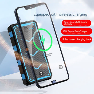 22.5W Sortie Chargeur solaire mobile 20000mAh Banque d'alimentation de charge sans fil pour smartphones