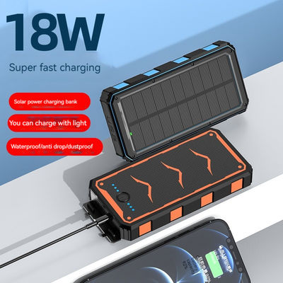 22.5W Sortie Chargeur solaire mobile 20000mAh Banque d'alimentation de charge sans fil pour smartphones