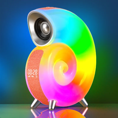 Chargeur sans fil avec réveil, contrôle numérique de l'application, haut-parleur sans fil RGB